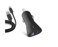 SBS 2.1A 2xUSB UFC + kabel USB-C 1M - 1443110 - zdjęcie 1
